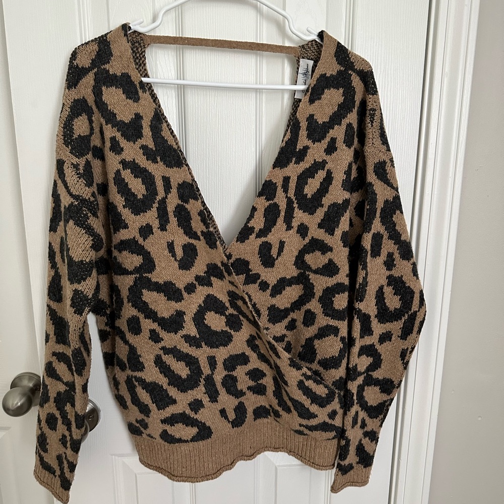 Cheetah Print Sweater